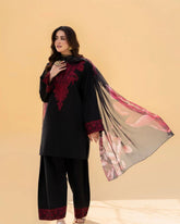 3 Pcs Embroidered Suit - MP013